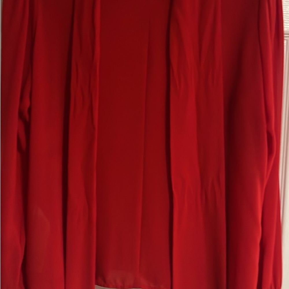 Zara Vibrant Scarlet Top